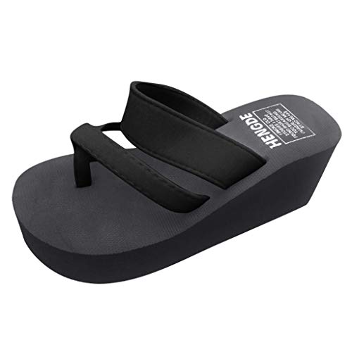 LANSKIRT Sandalias Cuña para Mujer Verano, Zapatillas Playa Zapato Sandalias Antideslizantes Sandalias Planas