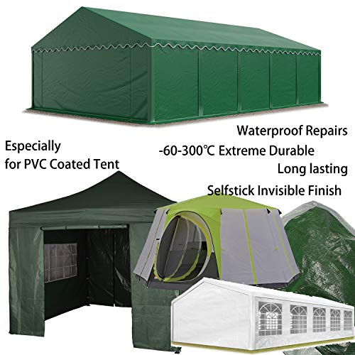 LANUCN Cinta de reparación de Carpa Cinta Adhesiva Transparente Resistente de 5 m para Carpas/toldos/glorietas/paños Recubiertos de PVC (8cm x 5m) LANUCN Cinta de reparación de Carpa Cinta Adhesiva Transparente Resistente de 5 m para Carpas/toldos/glorietas/paños Recubiertos de PVC (8cm x 5m)