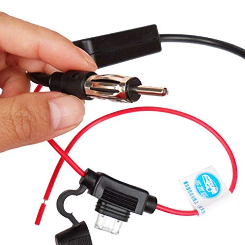Lanyifang Amplificador de Señal Intensificador de Señal de Coche Estéreo FM y Am Antena de Señal de Radio Señal Aérea Amplificador en Línea Negro Cobre Lanyifang Amplificador de Señal Intensificador de Señal de Coche Estéreo FM y Am Antena de Señal de Radio Señal Aérea Amplificador en Línea Negro Cobre