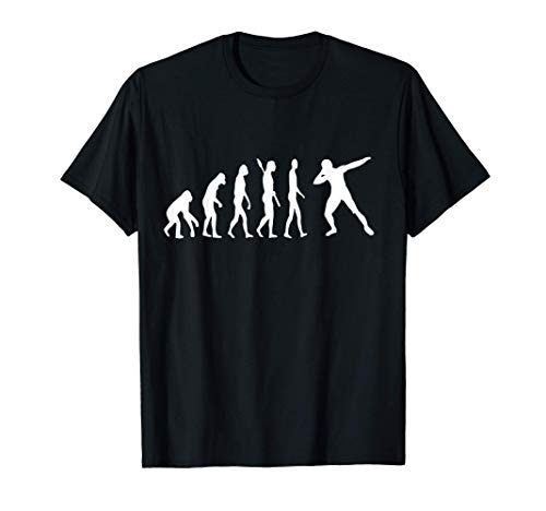 Lanzamiento de peso Evolución Atletismo Atletas Lanzador Camiseta Lanzamiento de peso Evolución Atletismo Atletas Lanzador Camiseta