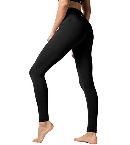 LAPASA Pantalón Deportivo de Mujer Cintura Alta Malla para Running Yoga y Ejercicio. L01