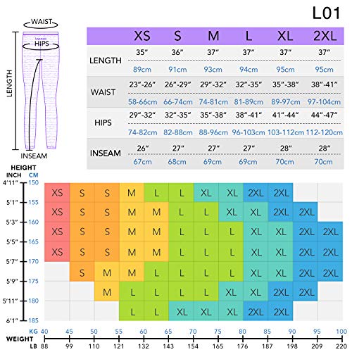 LAPASA Pantalón Deportivo de Mujer Cintura Alta Malla para Running Yoga y Ejercicio. L01