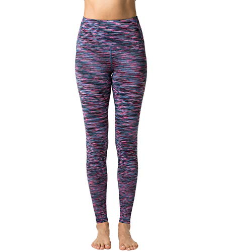 LAPASA Pantalón Deportivo de Mujer, Malla para Running, Yoga y Ejercicio. L01 (7.Authentic Purple, L/40-41 (Cintura 76-86, Pernera 66.5 cm))