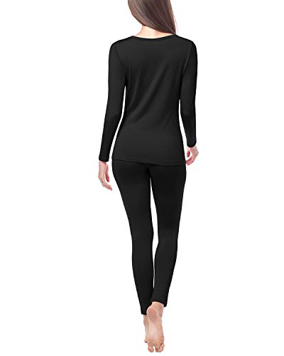 LAPASA Set de Ropa Térmica para Mujer Conjunto Térmico Ligero/Mid-Weight/Espeso Cuello Redondo-Brushed Back Fabric Technique- L17/L41/L44 LAPASA Set de Ropa Térmica para Mujer Conjunto Térmico Ligero/Mid-Weight/Espeso Cuello Redondo-Brushed Back Fabric Technique- L17/L41/L44