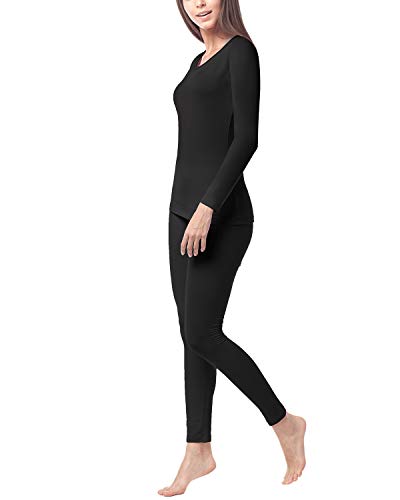 LAPASA Set de Ropa Térmica para Mujer Conjunto Térmico Ligero/Mid-Weight/Espeso Cuello Redondo-Brushed Back Fabric Technique- L17/L41/L44 LAPASA Set de Ropa Térmica para Mujer Conjunto Térmico Ligero/Mid-Weight/Espeso Cuello Redondo-Brushed Back Fabric Technique- L17/L41/L44
