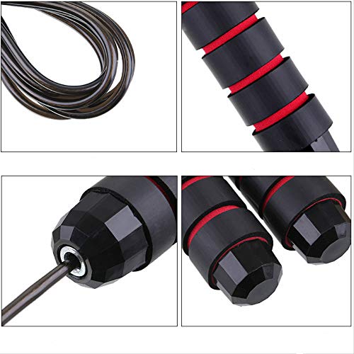 LAQ Cuerda de Saltar rodamiento de Alambre para Fitness, pérdida de Peso, Entrenamiento, Adelgazamiento, Ejercicio físico, Equipo pequeño LAQ Cuerda de Saltar rodamiento de Alambre para Fitness, pérdida de Peso, Entrenamiento, Adelgazamiento, Ejercicio físico, Equipo pequeño