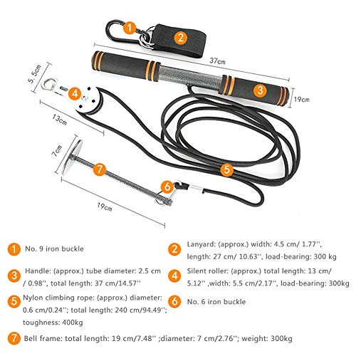 LARA STAR Fitness Arm BicepsTriceps Blaster Fuerte Power Stick Pull Rope muñeca Roller Forearm Entrenamiento Hand Gripper Fortalecedor Entrenamiento LARA STAR Fitness Arm BicepsTriceps Blaster Fuerte Power Stick Pull Rope muñeca Roller Forearm Entrenamiento Hand Gripper Fortalecedor Entrenamiento
