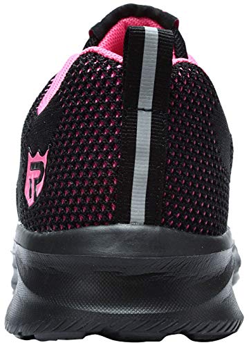 LARNMERN Zapatos Seguridad con Punta de Acero para Hombre Mujer Zapatillas Seguridad Femenino Ligeros S1P 35-42 (39 Purple)