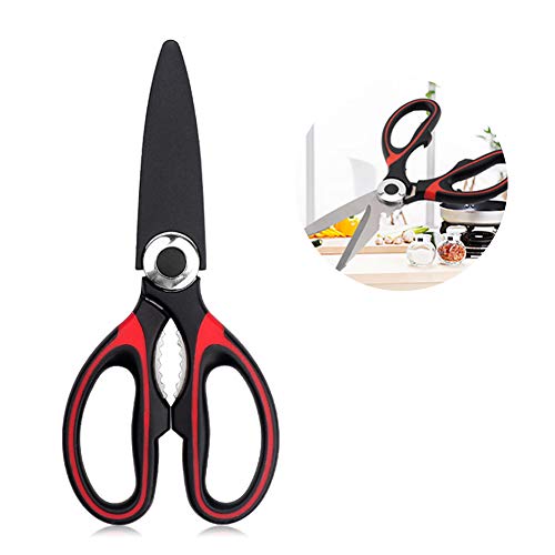 Las tijeras de cocina multiusos, las tijeras de cocina multiusos, se pueden usar para cortar carne, pollo, pollo, frutas, verduras, hierbas, etc. Cortadores de pizza y pasta, fáciles de usar como Las tijeras de cocina multiusos, las tijeras de cocina multiusos, se pueden usar para cortar carne, pollo, pollo, frutas, verduras, hierbas, etc. Cortadores de pizza y pasta, fáciles de usar como