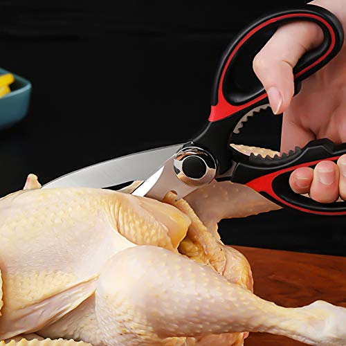 Las tijeras de cocina multiusos, las tijeras de cocina multiusos, se pueden usar para cortar carne, pollo, pollo, frutas, verduras, hierbas, etc. Cortadores de pizza y pasta, fáciles de usar como Las tijeras de cocina multiusos, las tijeras de cocina multiusos, se pueden usar para cortar carne, pollo, pollo, frutas, verduras, hierbas, etc. Cortadores de pizza y pasta, fáciles de usar como