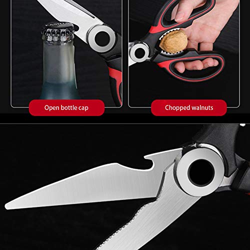 Las tijeras de cocina multiusos, las tijeras de cocina multiusos, se pueden usar para cortar carne, pollo, pollo, frutas, verduras, hierbas, etc. Cortadores de pizza y pasta, fáciles de usar como Las tijeras de cocina multiusos, las tijeras de cocina multiusos, se pueden usar para cortar carne, pollo, pollo, frutas, verduras, hierbas, etc. Cortadores de pizza y pasta, fáciles de usar como