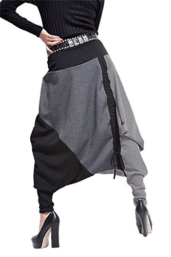 LATH.PIN Pantalones Mujer de Harén Moda Danza Harem Pantalón Boho Hippie Hip-Hop Pants LATH.PIN Pantalones Mujer de Harén Moda Danza Harem Pantalón Boho Hippie Hip-Hop Pants