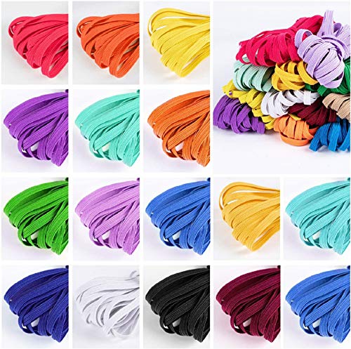 Latocos 16 Piezas Cordón Elástico Colorido 6mm Cintas Elásticas Plano Goma Elastica Bandas Cuerda para Costura Diy Manualidades Ropa Latocos 16 Piezas Cordón Elástico Colorido 6mm Cintas Elásticas Plano Goma Elastica Bandas Cuerda para Costura Diy Manualidades Ropa