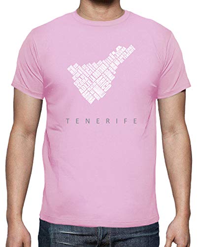 latostadora - Camiseta Tenerife - Color para Hombre Rosa S latostadora - Camiseta Tenerife - Color para Hombre Rosa S