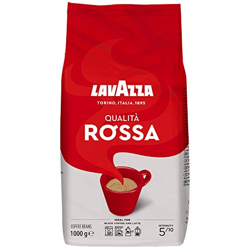 Lavazza Café en Grano Espresso Qualità Rossa, Paquete de 1 Kg Lavazza Café en Grano Espresso Qualità Rossa, Paquete de 1 Kg