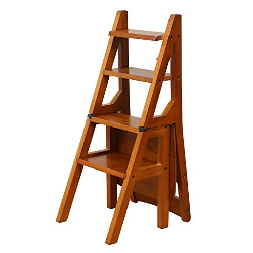 LAXF- Sillas Escalera Plegable Madera Silla Plegable de Madera de Las escaleras Silla casera de múltiples Funciones del Paso de los Muebles 4 Pasos LAXF- Sillas Escalera Plegable Madera Silla Plegable de Madera de Las escaleras Silla casera de múltiples Funciones del Paso de los Muebles 4 Pasos