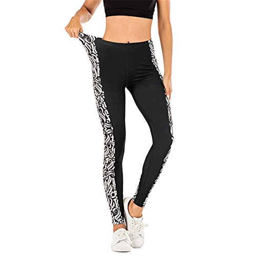 LBBL Leggings y medias deportivas Graffiti Border Sexy Legging Cintura Alta, Anti Celulitis Delgado Elasticidad Push Up Fitness Gym Leggings Mujer Pantalones Leggings Apilados Pantalones de yoga de in