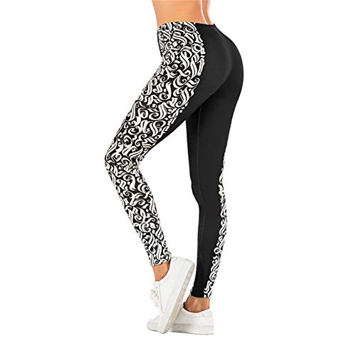 LBBL Leggings y medias deportivas Graffiti Border Sexy Legging Cintura Alta, Anti Celulitis Delgado Elasticidad Push Up Fitness Gym Leggings Mujer Pantalones Leggings Apilados Pantalones de yoga de in