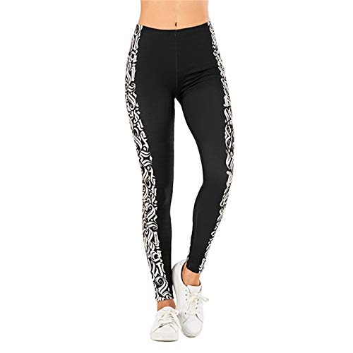 LBBL Leggings y medias deportivas Graffiti Border Sexy Legging Cintura Alta, Anti Celulitis Delgado Elasticidad Push Up Fitness Gym Leggings Mujer Pantalones Leggings Apilados Pantalones de yoga de in