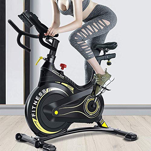 LCLLXB Indoor Cycle Bike Indoorcycling Speed Bike LCD Monitor Heimtrainer bicicleta Mini el Cardio para Fitness Workouts