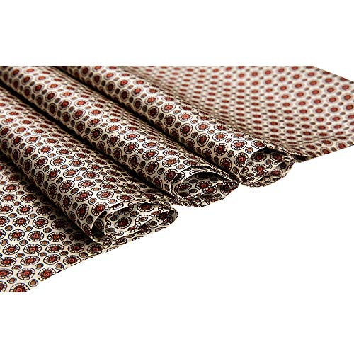 LD Bufandas de Seda Hombre Bussines Scarfs Elegante Regalo 160cm x 30cm (Dorado)