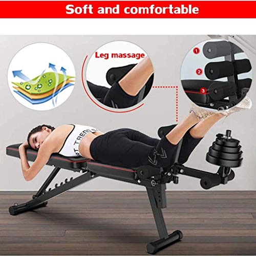 LDM Banco de Ejercicios multifunción, Banco de Pesas con extensión de piernas y flexión de piernas, Banco de Entrenamiento Ajustable, Banco de Pesas Equipo de Gimnasio en casa para Hombres Mujeres LDM Banco de Ejercicios multifunción, Banco de Pesas con extensión de piernas y flexión de piernas, Banco de Entrenamiento Ajustable, Banco de Pesas Equipo de Gimnasio en casa para Hombres Mujeres