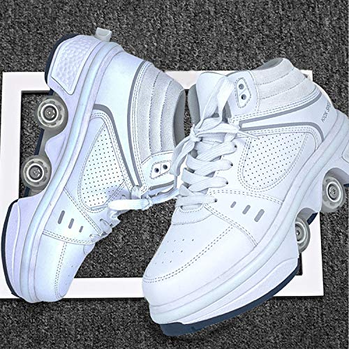 LDTXH Zapatos con Ruedas Zapatos Skate para Mujeres, Unisex Automática De Skate Zapatillas, Hombres, niños Zapatos con Ruedas para niños Zapatillas con Ruedas, para Principiantes,38