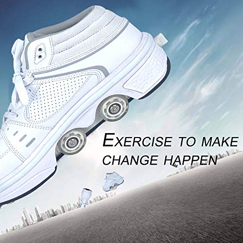 LDTXH Zapatos con Ruedas Zapatos Skate para Mujeres, Unisex Automática De Skate Zapatillas, Hombres, niños Zapatos con Ruedas para niños Zapatillas con Ruedas, para Principiantes,38 LDTXH Zapatos con Ruedas Zapatos Skate para Mujeres, Unisex Automática De Skate Zapatillas, Hombres, niños Zapatos con Ruedas para niños Zapatillas con Ruedas, para Principiantes,38