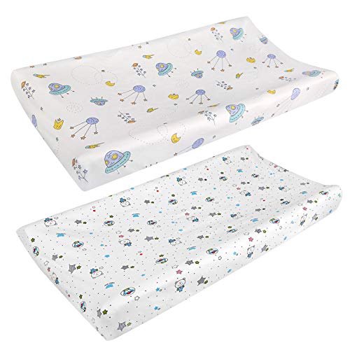 LEADSTAR Fundas para Cambiadores de Bebés, 2 Piezas Fundas para Colchoneta Cambiador de Pañales Elásticas Sábana Minicuna para Colchón Capazo Carro Cochecito de Bebé para Niños y Niñas, 80x40x10cm LEADSTAR Fundas para Cambiadores de Bebés, 2 Piezas Fundas para Colchoneta Cambiador de Pañales Elásticas Sábana Minicuna para Colchón Capazo Carro Cochecito de Bebé para Niños y Niñas, 80x40x10cm