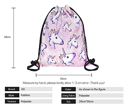 Leah's fashion® Unicorn Plan Trendy - Bolsa de deporte de verano (bolsa de gimnasio/bolsa de playa, apta para interior y exterior), diseño de unicornio mágico (32 x 40 x 2 cm)