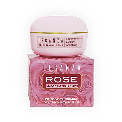 Leganza Crema Facial de Dia Hidratación Intensiva con Aceite Esencial de Rosa de Bulgaria