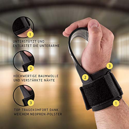 Legend Correas de Levantamiento - Vendaje de muñeca - Grippad-Cobra para Fisicoculturismo, Fitness, Crossfit, Musculación, Powerlifting - Mejor Agarre - Protección de la Palma de la Mano Legend Correas de Levantamiento - Vendaje de muñeca - Grippad-Cobra para Fisicoculturismo, Fitness, Crossfit, Musculación, Powerlifting - Mejor Agarre - Protección de la Palma de la Mano