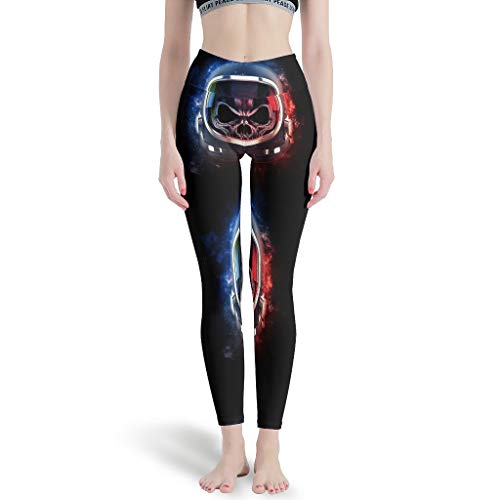 Leggings coloridos y brillantes para mujer, estampado a todo color, para ciclismo, control de abdomen, pantalones deportivos para mujer