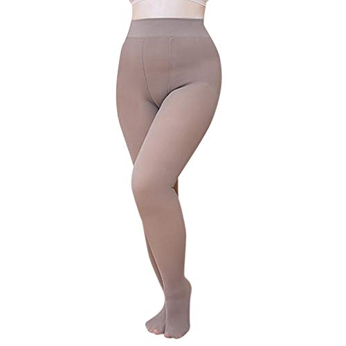 Leggings hasta el Tobillo a Prueba de Sentadillas con Control de Abdomen de Cintura Alta, Pantalones térmicos de Piel Real de Engrosamiento,