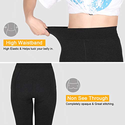 Leggings Mujer, Aiglam Leggings Térmicos Mujer Con Talla Extra Forro Polar Grueso, Leggins Cintura Alta Pantalones Mallas Invierno (Negro) Leggings Mujer, Aiglam Leggings Térmicos Mujer Con Talla Extra Forro Polar Grueso, Leggins Cintura Alta Pantalones Mallas Invierno (Negro)