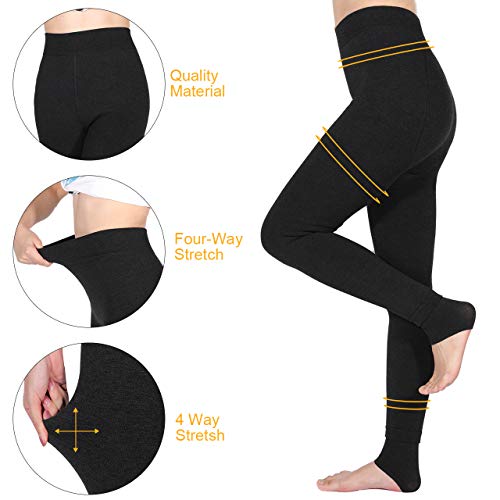 Leggings Mujer, Aiglam Leggings Térmicos Mujer Con Talla Extra Forro Polar Grueso, Leggins Cintura Alta Pantalones Mallas Invierno (Negro) Leggings Mujer, Aiglam Leggings Térmicos Mujer Con Talla Extra Forro Polar Grueso, Leggins Cintura Alta Pantalones Mallas Invierno (Negro)