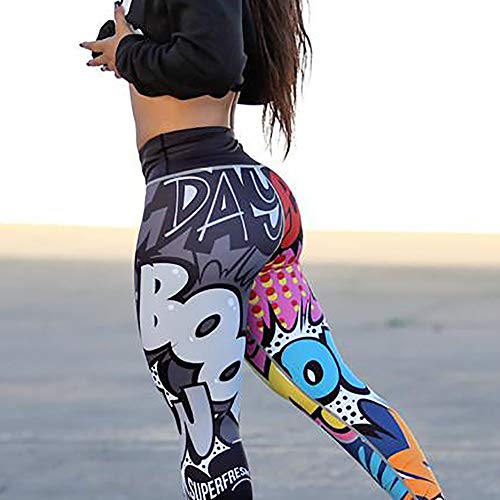 Leggins Deportes Mujeres Pantalones Deportes Impresión de Fitness Gym Yoga Pantalon Deportivo Mallas de Running Workout por Venmo