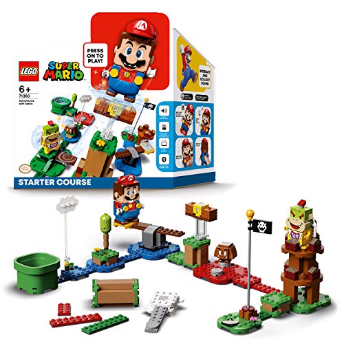 LEGO 71360 Super Mario Pack Inicial: Aventuras con Mario, Juguete Interactivo con Figura y Juego de Construcción