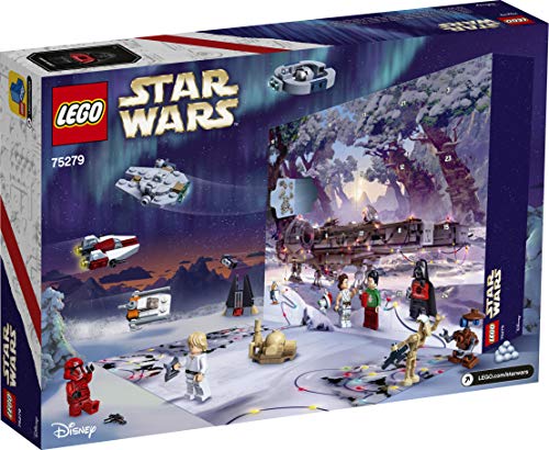 LEGO 75279 Star Wars Calendario de Adviento Navidad 2020, Miniset de Contrucción con Naves Estelares y Personajes Icónicos