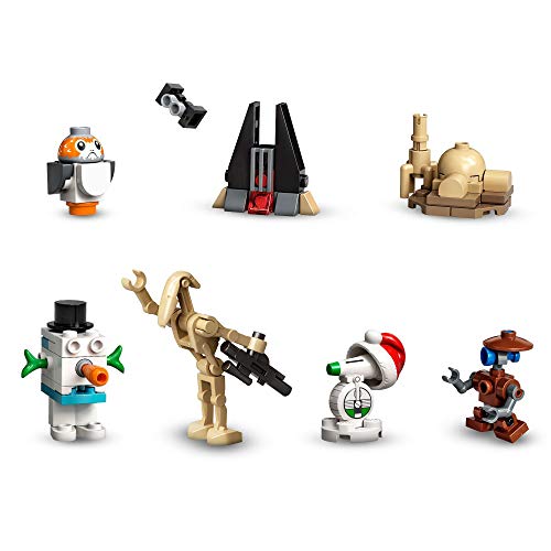 LEGO 75279 Star Wars Calendario de Adviento Navidad 2020, Miniset de Contrucción con Naves Estelares y Personajes Icónicos