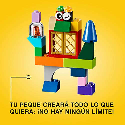LEGO Classic - Caja de ladrillos creativos grande, Set de Construcción con ladrillos de colores, Juguete Creativo y divertido a partir de 4 años, incluye separador de piezas (10698)