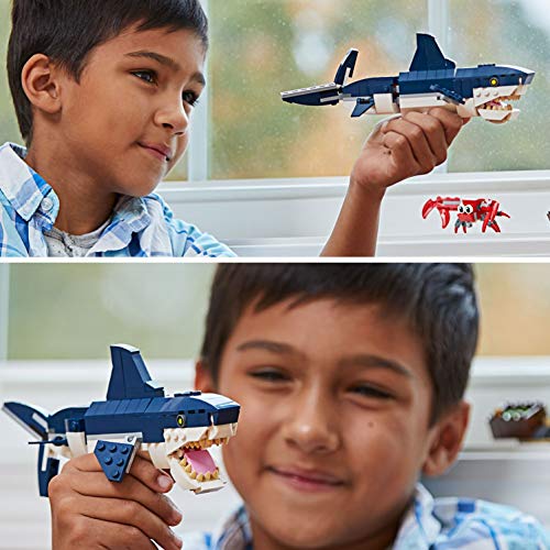 LEGO Creator - Criaturas del Fondo Marino, tiburón de juguete y animales marínos para construir (31088) , color/modelo surtido