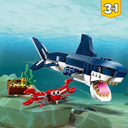 LEGO Creator - Criaturas del Fondo Marino, tiburón de juguete y animales marínos para construir (31088) , color/modelo surtido LEGO Creator - Criaturas del Fondo Marino, tiburón de juguete y animales marínos para construir (31088) , color/modelo surtido