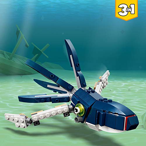 LEGO Creator - Criaturas del Fondo Marino, tiburón de juguete y animales marínos para construir (31088) , color/modelo surtido LEGO Creator - Criaturas del Fondo Marino, tiburón de juguete y animales marínos para construir (31088) , color/modelo surtido