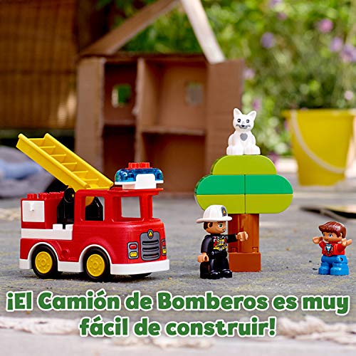 LEGO Duplo Town - Camión de Bomberos, Juguete de construcción de Aventura de Salvamento (10901)
