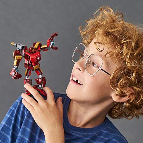 LEGO Super Heroes - Armadura Robótica de Iron Man, Juego de Construcción de Figura de Acción Mecánica de Juguete, Set de Meca Coleccionable (76140)