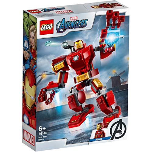 LEGO Super Heroes - Armadura Robótica de Iron Man, Juego de Construcción de Figura de Acción Mecánica de Juguete, Set de Meca Coleccionable (76140)