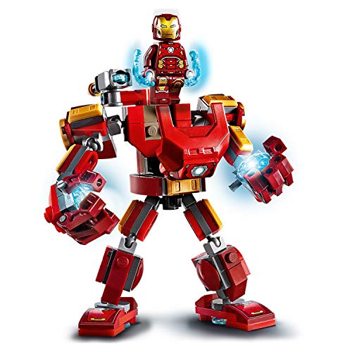 LEGO Super Heroes - Armadura Robótica de Iron Man, Juego de Construcción de Figura de Acción Mecánica de Juguete, Set de Meca Coleccionable (76140)