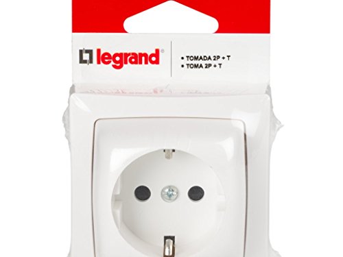 legrand 097380 Base de Enchufe Montaje En Superficie, 3680 W, 230 V, Blanco