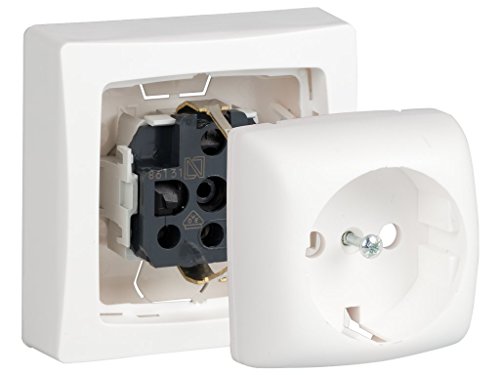 legrand 097380 Base de Enchufe Montaje En Superficie, 3680 W, 230 V, Blanco legrand 097380 Base de Enchufe Montaje En Superficie, 3680 W, 230 V, Blanco